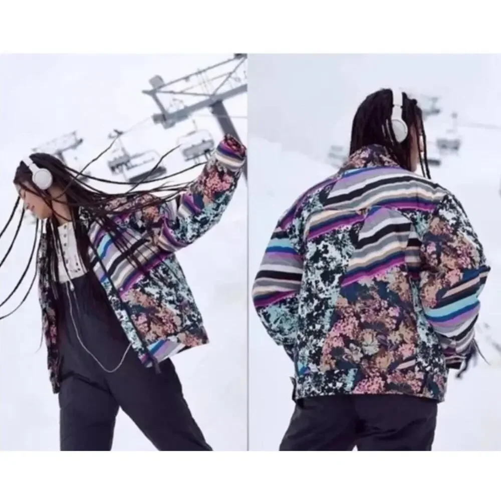 Free People Movement Bunny Slope Puffer Coat Ski Jacket Black Diamond XS
